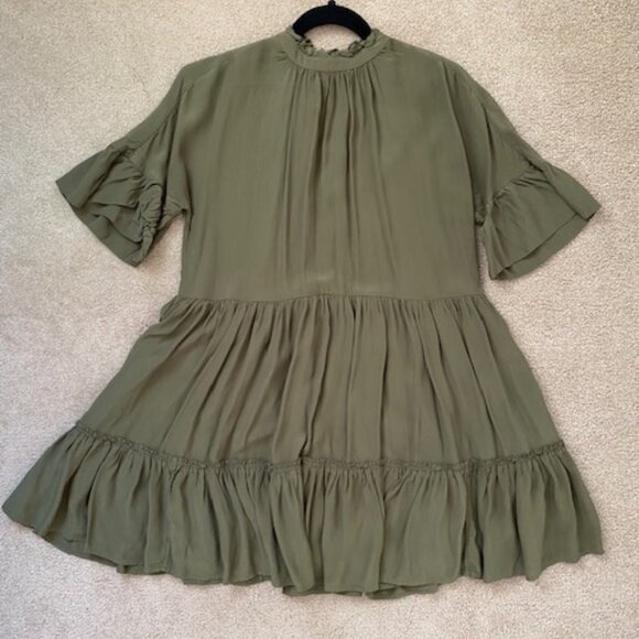 Scotch & Soda Green Ruffle Tiered Dress - Picture 6 of 11